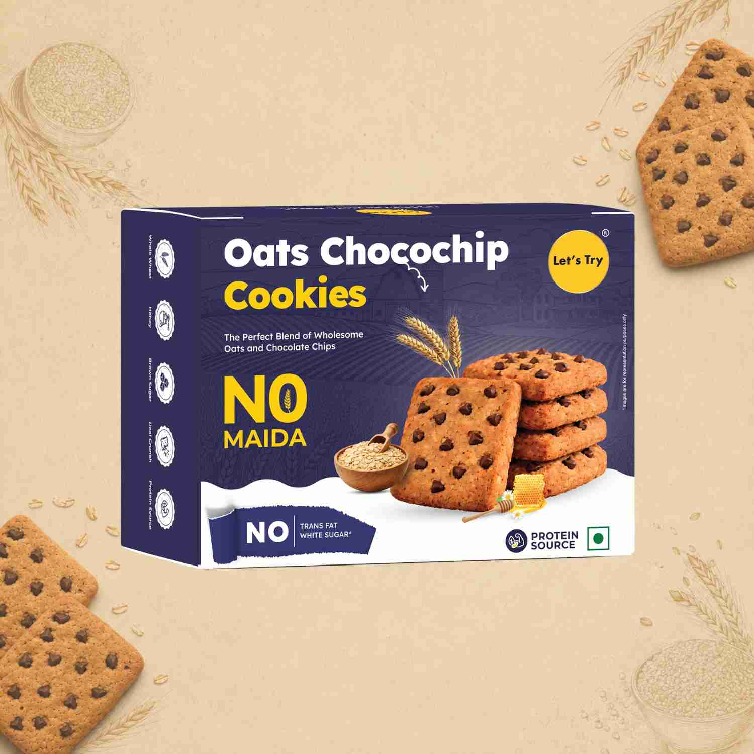 Let's Try Oats Chocochip Cookies